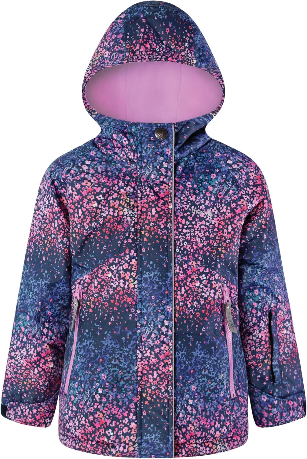 Kids Ski Jacket | Toddler Lightweight Rain Jacket W Hoodie & Zippered Pockets | Waterproof Winter Coat for Girls & Boys