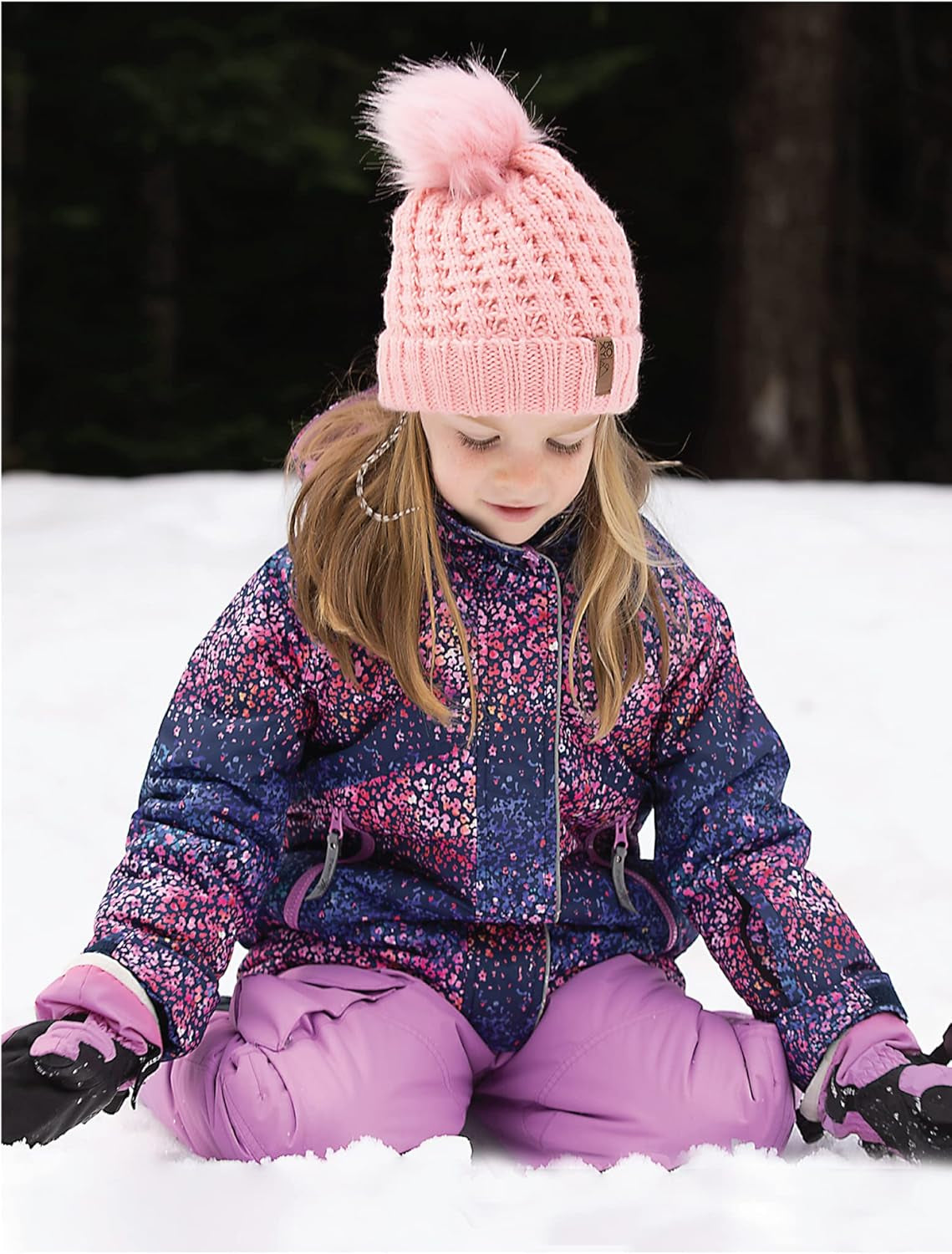 Kids Ski Jacket | Toddler Lightweight Rain Jacket W Hoodie & Zippered Pockets | Waterproof Winter Coat for Girls & Boys